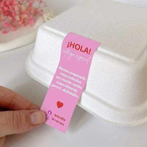 Etiqueta de Artemia en un empaque de alimento